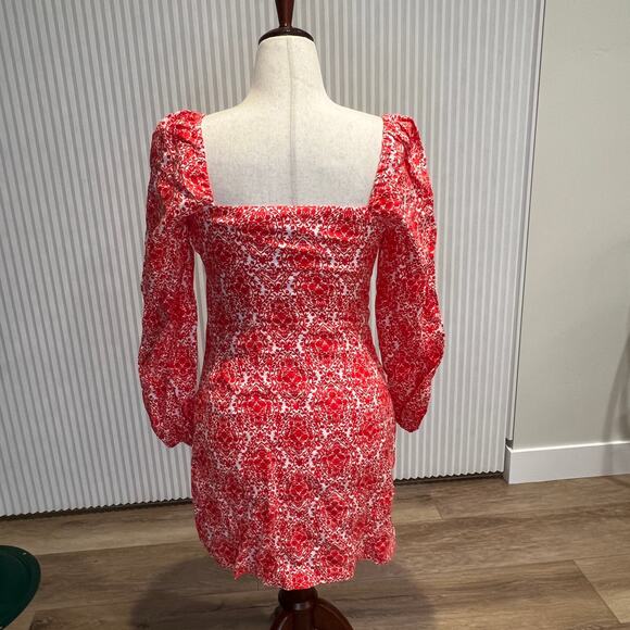 BODEN Women's Linen Mini Shift Dress Size 6L In Pink - Picture 4 of 11